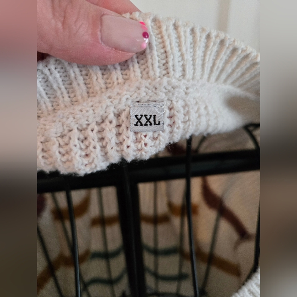 (3/$25) Oversized Striped Sweater | Crewneck Boho Size XXL - Picture 4 of 5